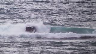 Vessel gets cover by a wave Tairua Bar Crossing Coromandel NZ Feb 21 [upl. by Maurizia]