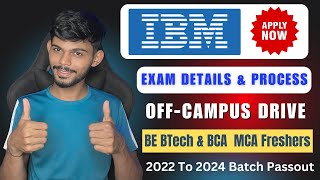 IBM Off Campus Drive 2024  Exam Details amp Process [upl. by Aurore850]