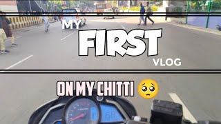 ఊరికి వెళ్తున్న 🥰  my first vlog  PART 01  ms motovlog0  motovlog ns200 [upl. by Alehtse]