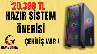 20399 TL GAME GARAJ MATRIX 5A HAZIR SİSTEM ÖNERİSİ  ÇEKİLİŞ VAR [upl. by Docilu]