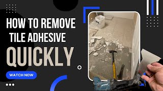 How to remove tile adhesive quick and easy [upl. by Vescuso135]