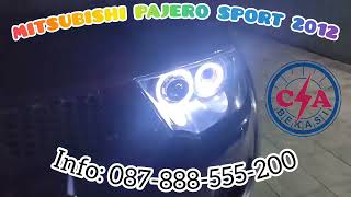 Pajero Sport 2012 Upgrade Headlamp Pakai Double Projie Biled dan Foglamp Biled [upl. by Asila461]