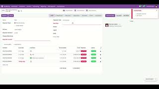 Post Dated Cheque Management  Auto Fill open Invoice in PDC on Customer Selection Odoo V17 [upl. by Elnukeda]