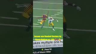 Insane one Handed Catches by Kyron Hudson vs LSU🏈🏟️🫣usc lsu football sports college [upl. by Epperson369]