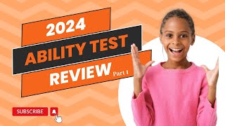 2024 Ability Test REVIEW Part 1 [upl. by Decamp]