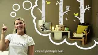 wall decal how to install  wall sticker how to install  18559452343 Simple Shapes [upl. by Benetta]