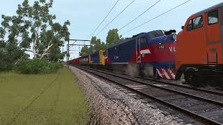 Tralagon line filming in Trainz 2019 [upl. by Hannie486]