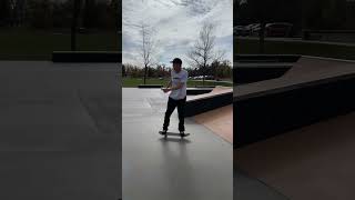 Backside flip without the garnish over50skateboarding [upl. by Alilahk898]