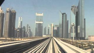 Dubai Metro Cab Ride On The Red Line [upl. by Ecidnacal]