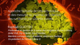 Impact clinique et des mesures de maitrise de linfection des ruminants par Coxiella burnetii [upl. by Briant]