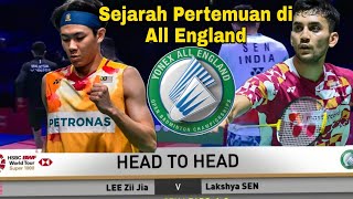 Sejarah Pertemuan Lee Zii Jia vs Lakshya Sen di All England Open [upl. by Orsino]