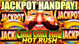 ★JACKPOT HANDPAY★ RARE “JACKPOTquot SYMBOL CHILI CHILI FIRE HOT RUSH Slot Machine KONAMI GAMING [upl. by Aytak]