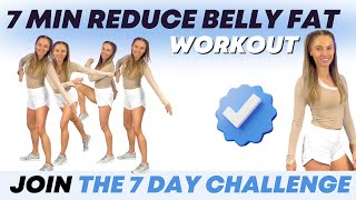 7 Minute Workout to Lose Belly Fat  Join the 7Day Challenge  Standing Workout  No Jumping [upl. by Marijane]