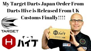 My Target Darts Japan Order From Darts Hive Is Released From UK Customs Finally [upl. by Ramuk]