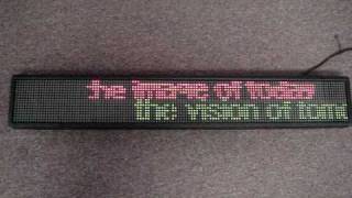 LED PROGRAMMABLE MOVING MESSAGE SCROLLING SIGN BOARD LED MOVING SIGN [upl. by Ahso294]