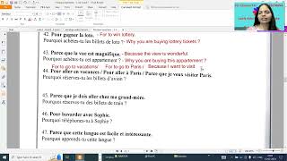 Pourquoi Why   Part 2  2 nd Yr  French Grammar  TS  AP Board  BIE  91 8985278894 [upl. by Denna]