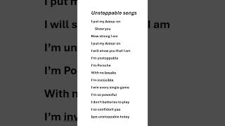 Unstoppable English songs lyrics unstoppable [upl. by Ecyaj14]