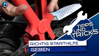 Richtig Starthilfe geben  Autohaus DannerFiDA [upl. by Aisatna74]