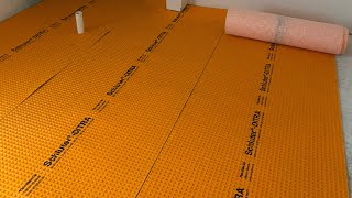 Installing tile backing [upl. by Anuahsar]