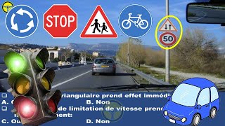 examen code de la route France 2023 😘 test gratuit 2 [upl. by Tatiania352]