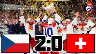 ČESKO VS ŠVÝCARSKO FINÁLE JSME MISTŘI SVĚTA  MISTROVSTVÍ SVĚTA V HOKEJI 2024 [upl. by Calvin]