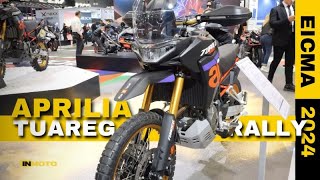 Aprilia Tuareg ecco la Rally parafango alto e tanto altro EICMA 2024 [upl. by Aynnek643]