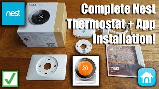 Nest Thermostat 3rd Generation Installation  Complete setup for Beginners [upl. by Trisa]