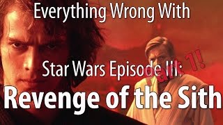 Everything Wrong With Star Wars Episode III Revenge of the Sith Part 2 [upl. by Ileane656]