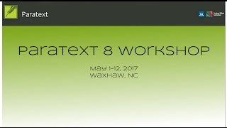 Paratext 8 Workshop  May 11  Session 3  Bible Modules [upl. by Chae848]