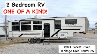 Extremely Unique 2 Bedroom Fifth Wheel 2024 Heritage Glen 320VIEW [upl. by Amikahs]