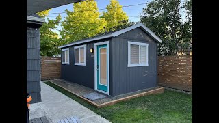 Backyard Studio Tuff Shed  Start to Finish [upl. by Ailima]