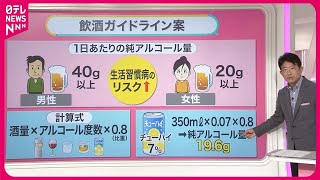 【お酒1缶でも健康リスク？】適切な飲酒量の指標「純アルコール量」とは？【みんなのギモン】 [upl. by Sherborn]