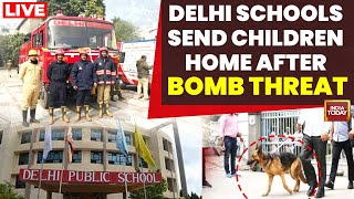 Delhi School Bomb Threat News LIVE  Over 50 Delhi Schools Send Children Home After Bomb Threat [upl. by Reyaht37]