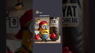 Kid Minion Wanted to Be A Boxer but🥺🥊 memes ai [upl. by Ycnan]