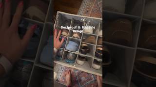 Organize Your Shoes in Style Foldable Shoe Box for 16 Pairs [upl. by Cagle]