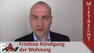 Fristlose Kündigung der Wohnung wegen verspäteter Mietzahlung [upl. by Esylle]