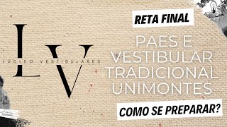 Dicas para se preparar para o PAES Unimontes e para o Vestibular Tradicional da Unimontes [upl. by Judi797]