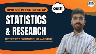 Statistics amp Research PYQs  Asst Prof  NET  SET  RPSC  MPPSC  UPHESC Commerce [upl. by Oby679]