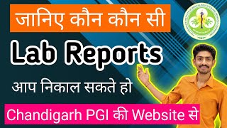 How to download Reports OnlinePGI ChandigarhOnline registration PGI Chandigarh online card making [upl. by Ynohtnad]