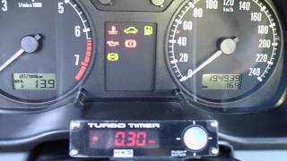 Turbo Timer HKS typ0 Skoda Octavia 18T [upl. by Stoughton]