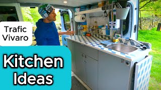 Campervan Kitchen Ideas  Trafic  Vivaro Campervan  The JD Way [upl. by Enid]