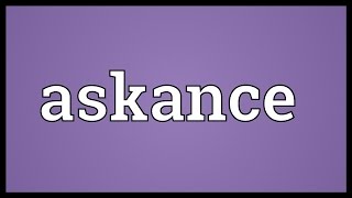 Askance Meaning [upl. by Ilam928]