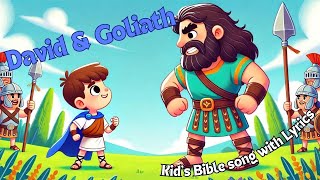 David and Goliath Kids bible song with lyrics [upl. by Ellehsram319]