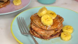 Tortitas de plátano y avena ¡Fáciles ricas y saludables [upl. by Noillid301]