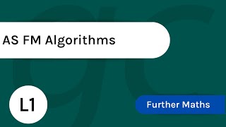 AS FM Algorithms Lesson 1 [upl. by Felicle553]