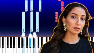 Wafia  Heartburn Piano Tutorial [upl. by Elaval]