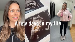 VLOG 32 weeks pregnant ultrasound grocery shop working out [upl. by Anikahs399]