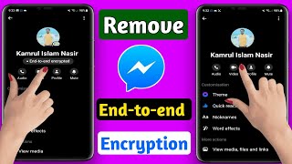 How To Turn Off Endtoend encryption in Messenger 2024 Remove Endtoend Encryption in Messenger [upl. by Osric]