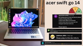 Acer Swift Go 14 EVO Detailed Review  Heating Issue  Charger Heating  Everything Covered acer [upl. by Sidwell]