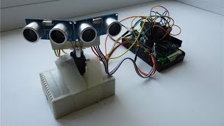 Arduino Motion Following 2 x HCSR04 Ultrasonic [upl. by Filler520]